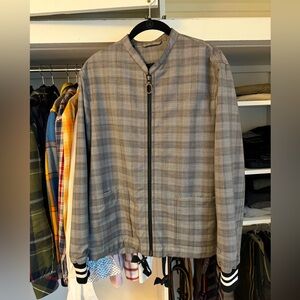 LANVIN Wool Prince of Wales Racing Jacket